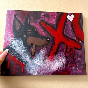 The Weeknd ❌⭕️Doberman Painting